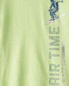 Boys Skiing Long-Sleeve Graphic Tee - Green, image 4 of 5 slides