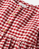Girls Organic Cotton Flannel Dress, image 3 of 5 slides