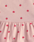 Baby Girl 2-Piece Apple Bodysuit & Pant Set - Pink, image 2 of 3 slides