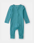 B&eacute;b&eacute; - Grenouill&egrave;re ajust&eacute;e &agrave; fermeture &agrave; glissi&egrave;re &agrave; deux sens PurelySoft - Bleu, image 1 sur 7 diapositives
