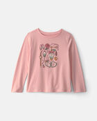 Filles - T-shirt manches longues &agrave; imprim&eacute; d&rsquo;objets f&eacute;minins &ndash; Rose, image 1 sur 2 diapositives