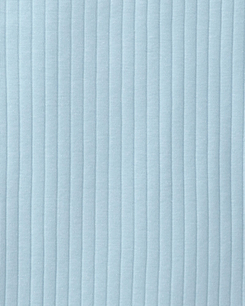 Boys Rib Snug Fit 2-Piece Pyjama Set - Blue, image 4 of 5 slides