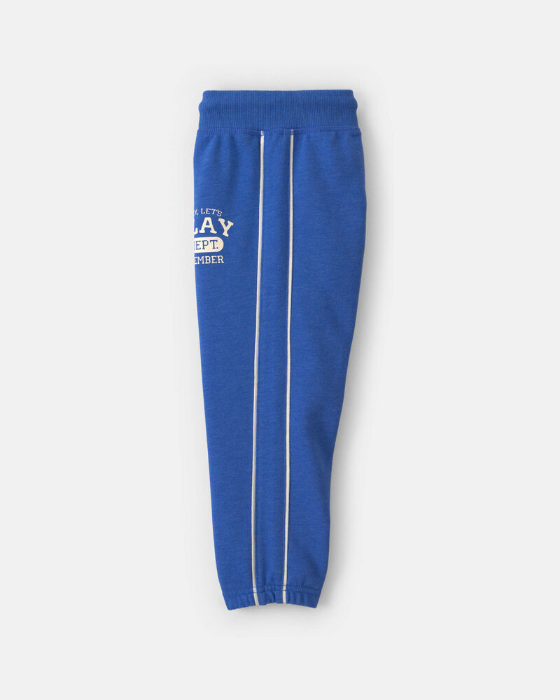 Pantalon de jogging en jersey bouclette &laquo;Play&raquo; pour tout-petit - Bleu, image 6 sur 7 diapositives