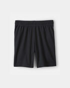 Boys Mesh Active Shorts - Black, image 3 of 5 slides
