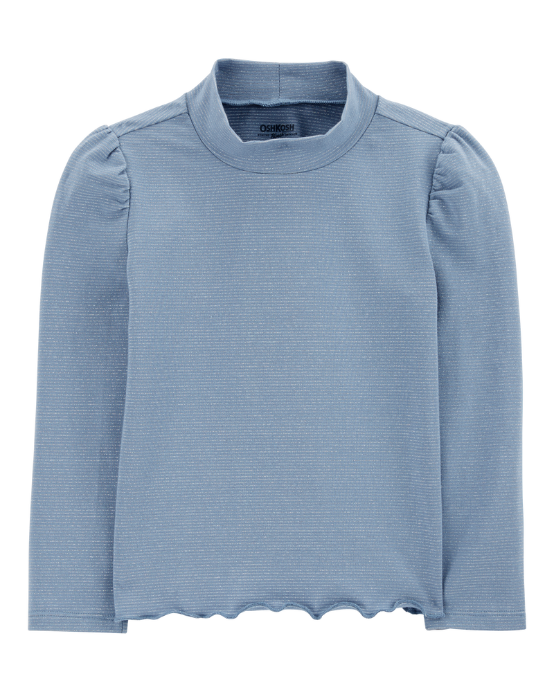 Toddler Lettuce-Hem Mock-Neck Top
, image 1 of 3 slides