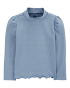 Toddler Lettuce-Hem Mock-Neck Top
, image 1 of 3 slides