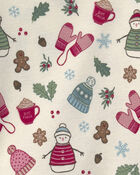 B&eacute;b&eacute; fille - Pyjama 2 pi&egrave;ces en coton biologique au motif D&eacute;cor hivernal, image 3 sur 3 diapositives