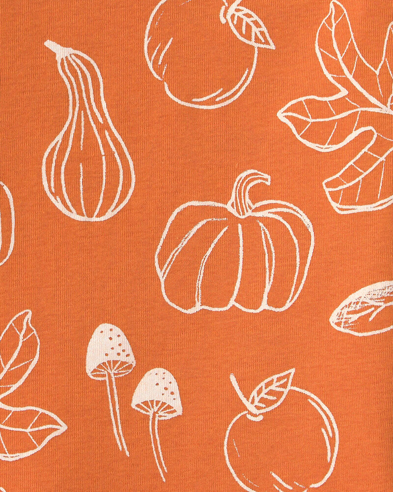 Tout-petit - Pyjamas 2 pi&egrave;ces en coton biologique &agrave; motif Courges d&rsquo;automne, image 3 sur 3 diapositives