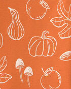Tout-petit - Pyjamas 2 pi&egrave;ces en coton biologique &agrave; motif Courges d&rsquo;automne, image 3 sur 3 diapositives