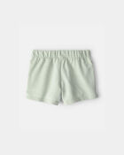 Toddler Girl French Terry Shorts - Green, image 2 of 4 slides