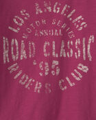 Gar&ccedil;ons - T-shirt manches longues &agrave; imprim&eacute; &laquo;Los Angeles Road Classic&raquo; - Brun rouge&acirc;tre, image 2 sur 2 diapositives