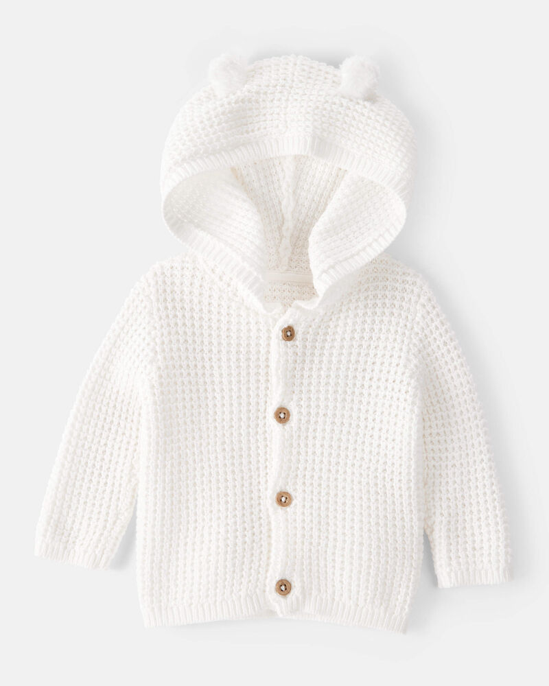 Baby Hooded Cardigan, image 1 of 3 slides