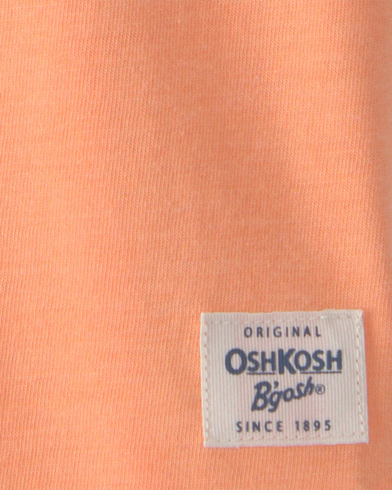 Tout-petit gar&ccedil;on - T-shirt &agrave; col henley &agrave; manches courtes - Orange, image 2 sur 2 diapositives