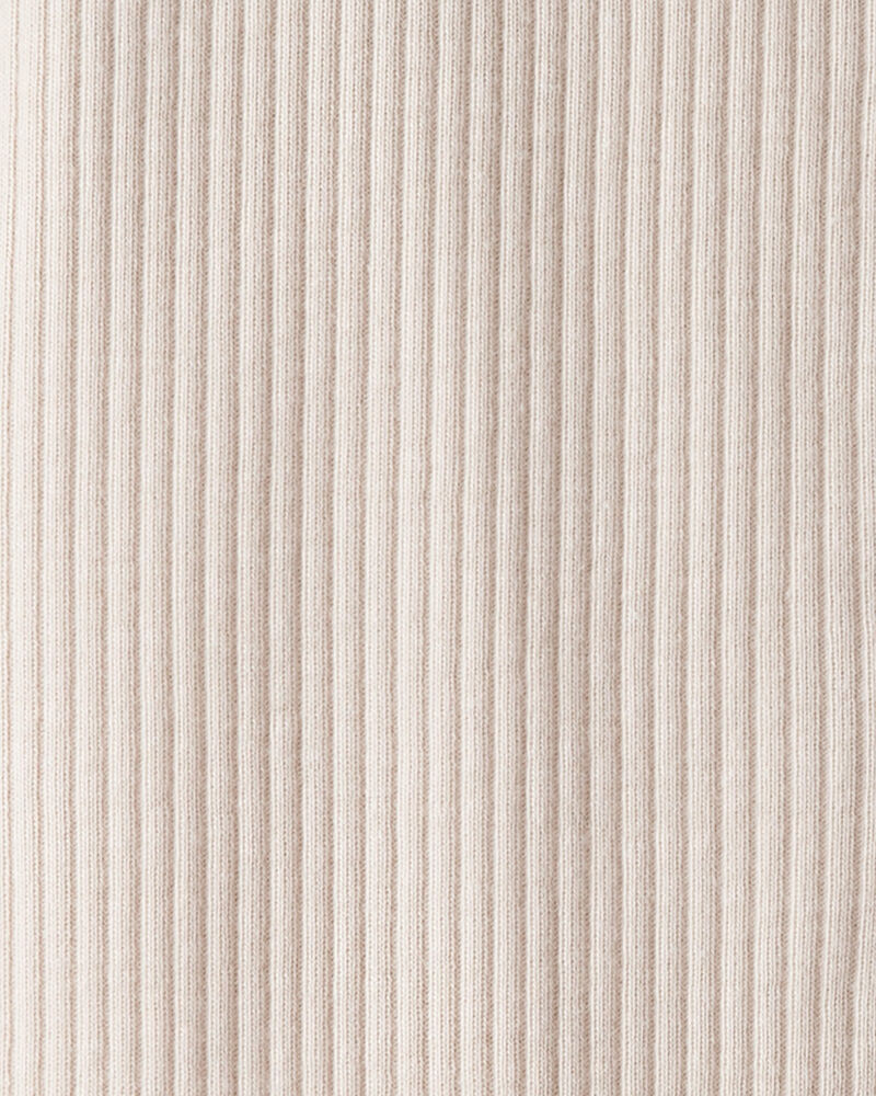 Baby Girl Bow Cotton Long-Sleeve Snug Fit Sleeper - Brown, image 4 of 5 slides