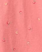 Toddler Girl Peaches Tee - Orange, image 2 of 3 slides