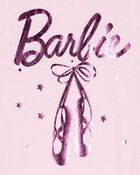 Toddler Barbie™ Ballet Foil Short-Sleeve Graphic Tee - Pink, image 2 of 2 slides
