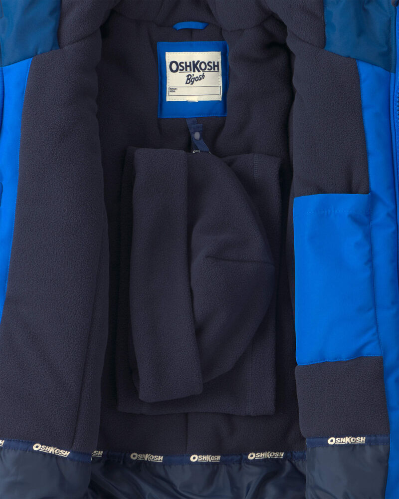Boys  2 Piece Snowsuit With Chest Pocket- Royal Blue, image 6 of 13 slides