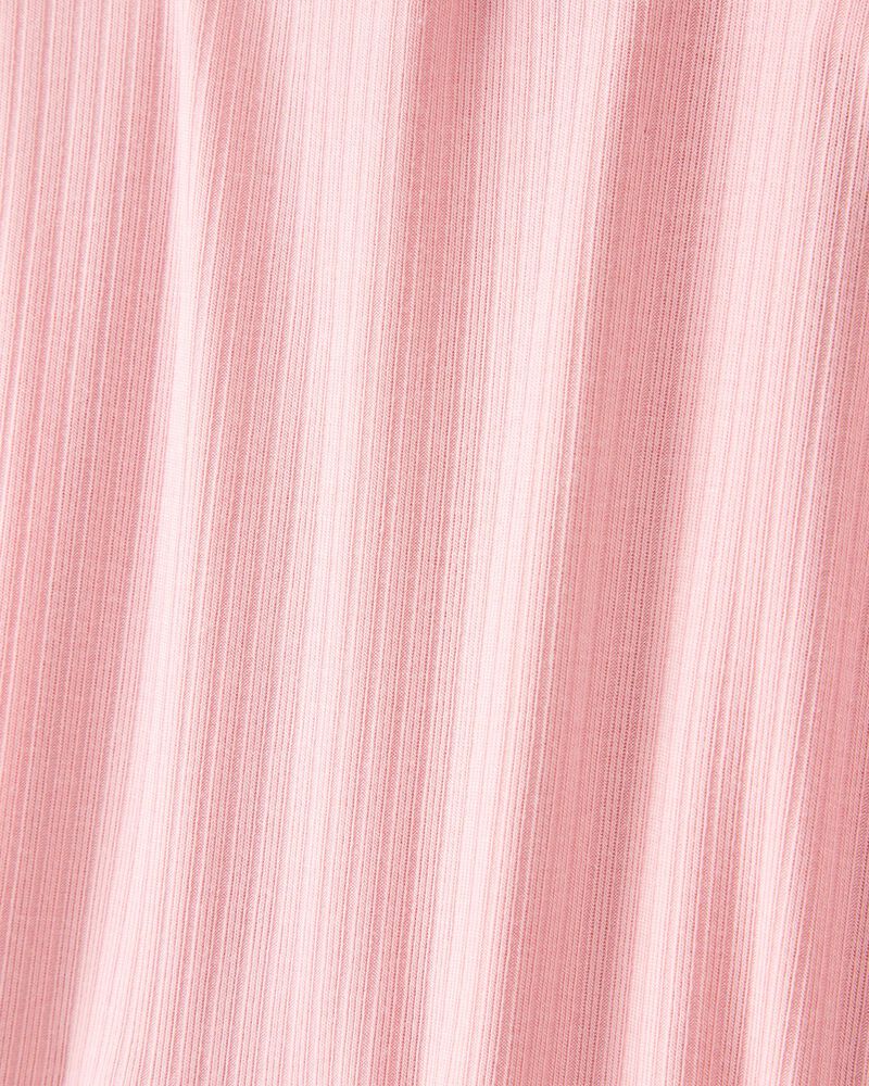 Baby Girl Solid 2-Way Zip PurelySoft Sleeper Pyjamas - Pink, image 3 of 6 slides