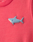 Tout-petit gar&ccedil;on - T-shirt &agrave; imprim&eacute; requin - Orange, image 3 sur 4 diapositives