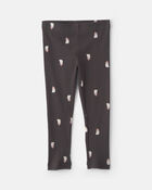 Baby Girl 'Hey Boo' Ghost French Terry Long-Sleeve Top & Pant Set - Black, image 2 of 5 slides