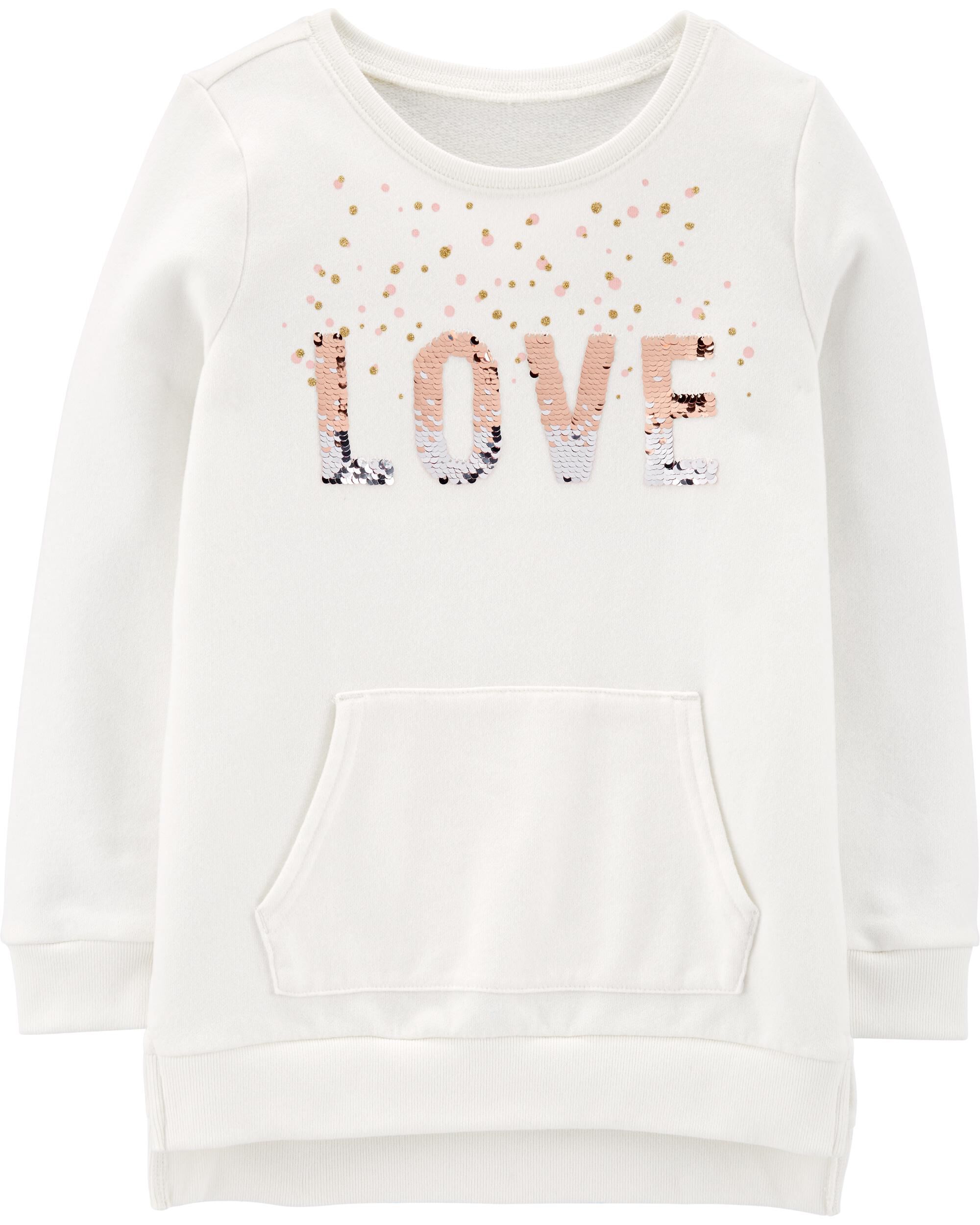 flip sequin sweatshirt