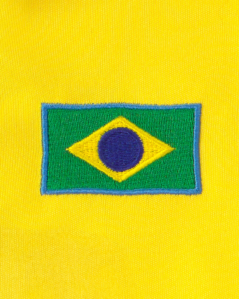 Jeune - Chandail de joueur de soccer Umbro du Br&eacute;sil - Jaune/Vert, image 5 sur 6 diapositives