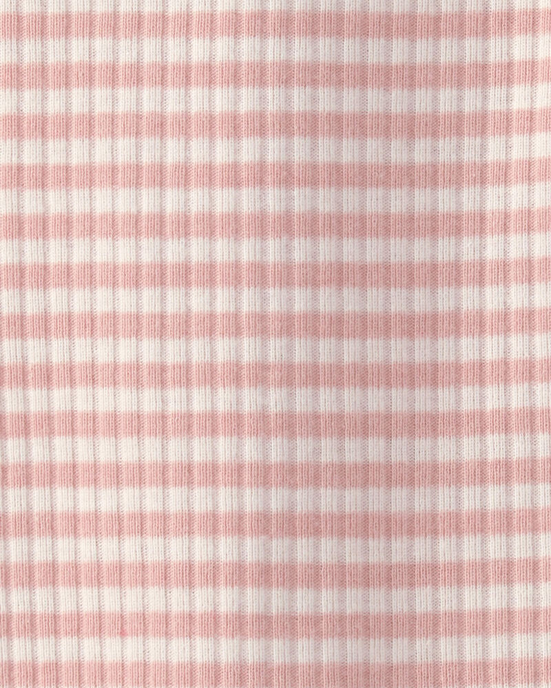 Baby Girl Striped Sleeveless Romper - Pink, image 2 of 3 slides