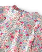 Toddler Girl Recycled Rashguard Swimsuit in Meadow Mix Print, image 3 of 5 slides
