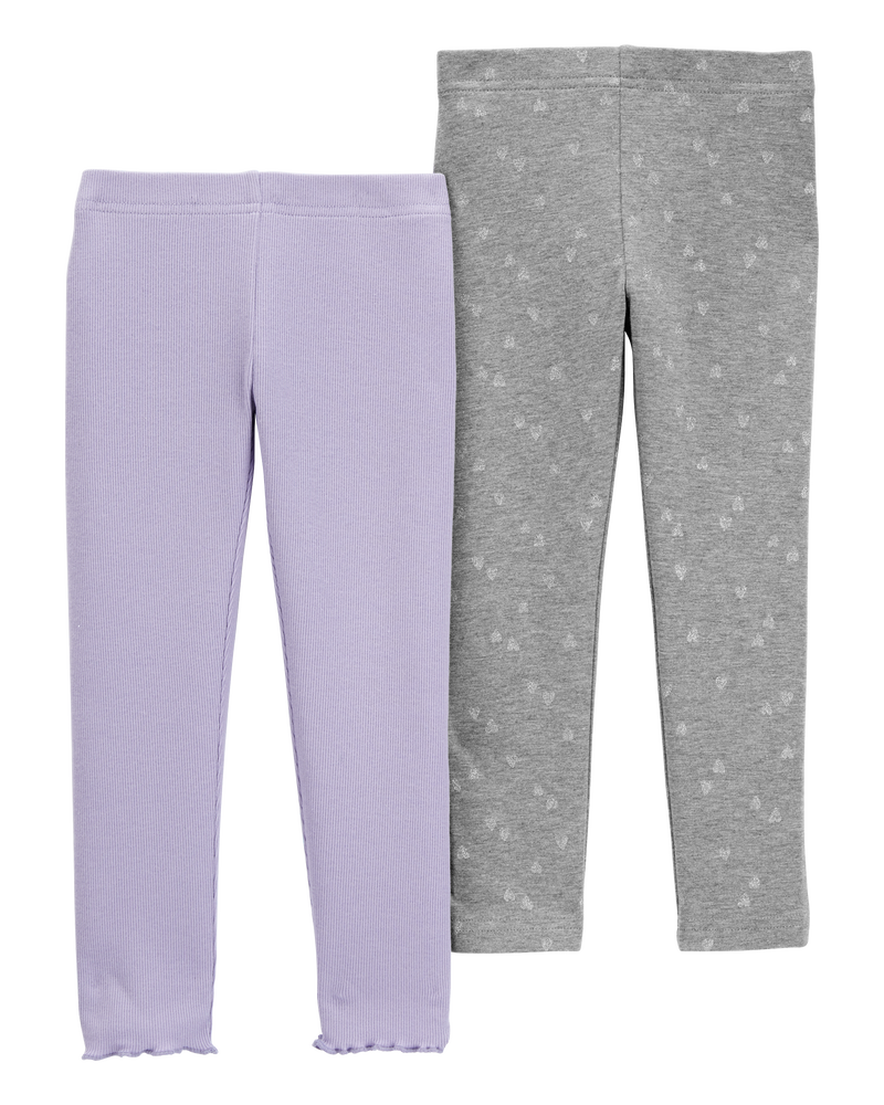 Baby 2-Pack Glitter Leggings, image 2 of 3 slides