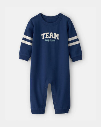 B&eacute;b&eacute; - Combinaison en jersey bouclette &laquo;Team Captain&raquo; - Bleu, 