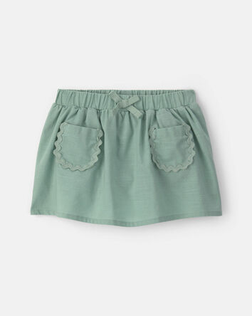 B&eacute;b&eacute; fille - Jupe-short avec poches - Vert, 