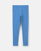 Filles - Legging extensible &agrave; motif n&oelig;ud - Bleu, image 2 sur 3 diapositives