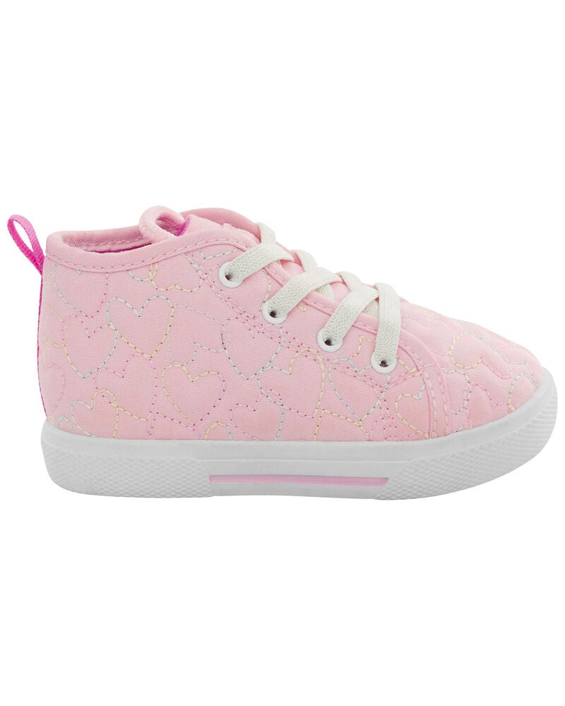 Toddler Heart Print Sneakers, image 2 of 7 slides