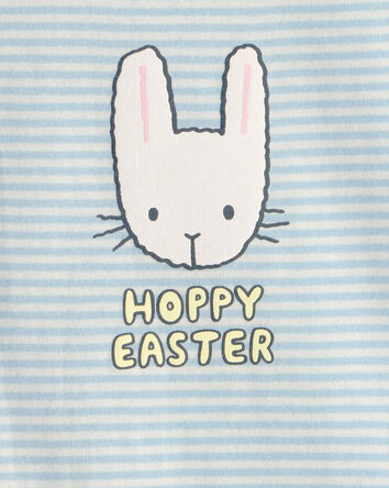 B&eacute;b&eacute; - Cache-couche &agrave; imprim&eacute; lapin &laquo;Hoppy Easter&raquo; - Bleu, 