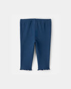 Baby Girl Rib Pants - Blue, image 2 of 4 slides