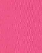 Filles - Robe manches courtes en tissu c&ocirc;tel&eacute; - Rose, image 3 sur 3 diapositives
