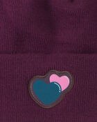 Filles - Tuque  C&oelig;urs Kombi - Mauve, image 2 sur 2 diapositives