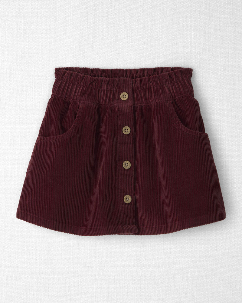 Toddler Girl Organic Cotton Corduroy Skirt, image 1 of 3 slides