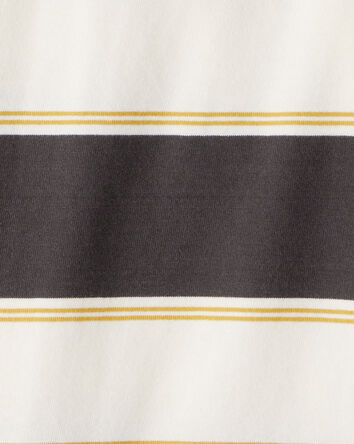 Boys Cotton Short-Sleeve Stripe Polo, 
