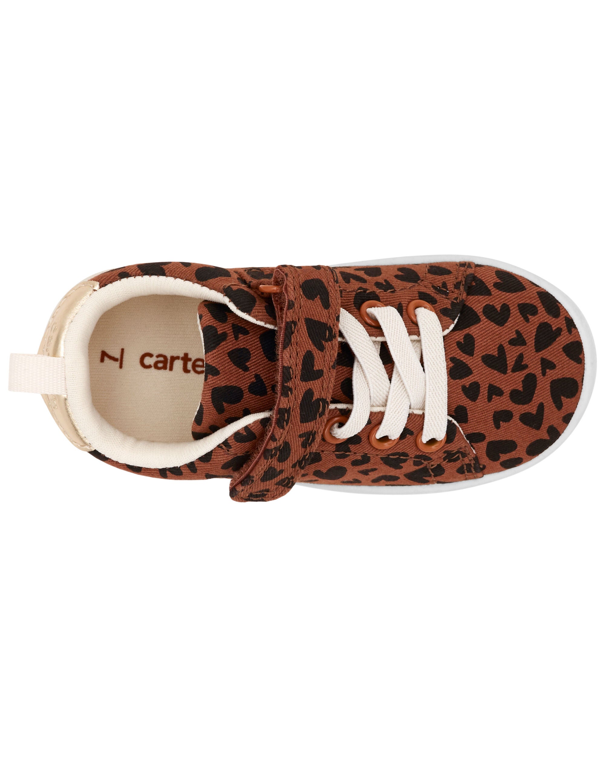 Brown Toddler Heart Leopard Sneakers Carter s Oshkosh Canada
