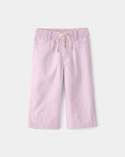 Baby Girl Drawstring Wide-Leg Pants - Pink, image 1 of 4 slides