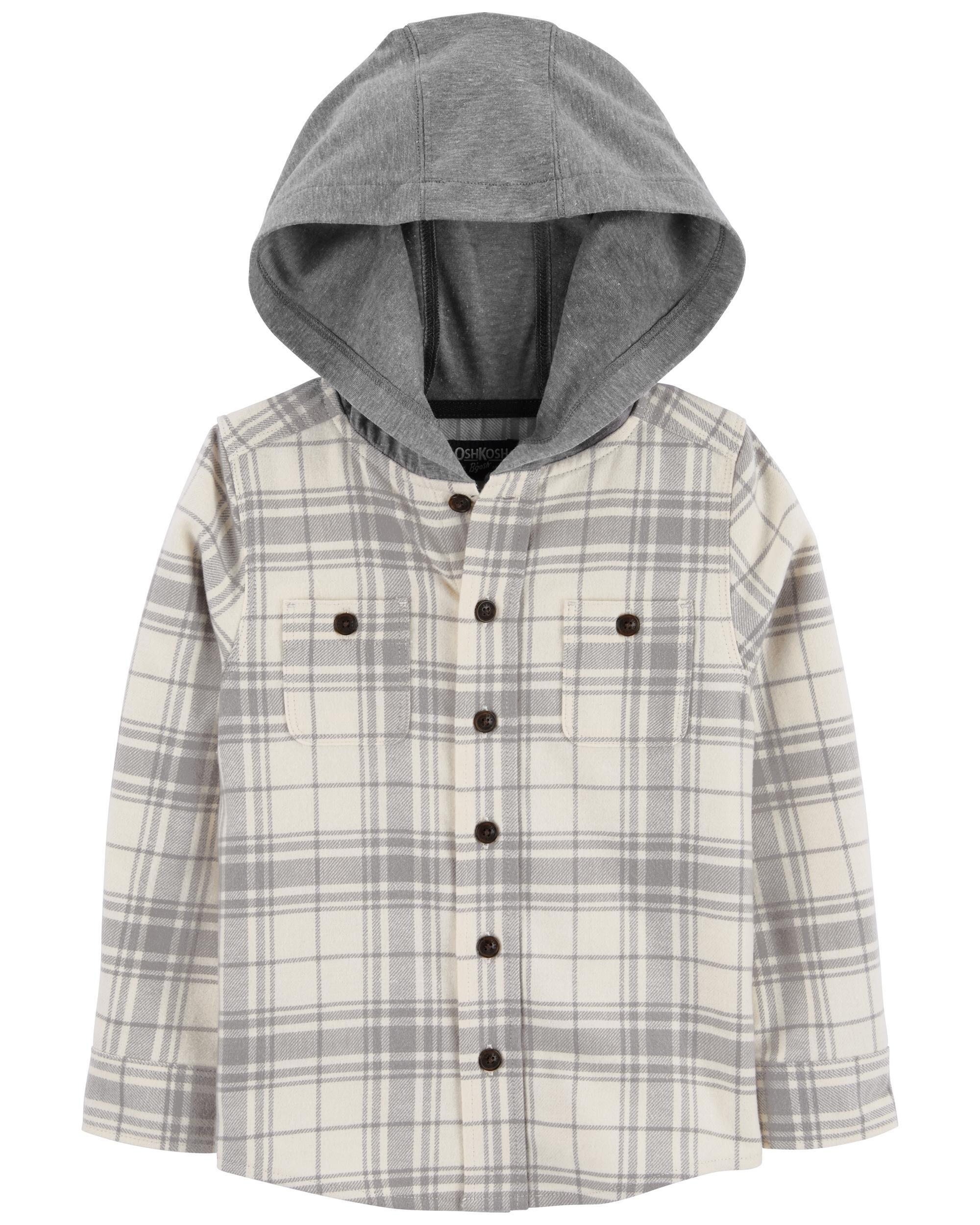 Flannel online sweatshirt jacket