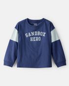 Toddler Boy Monster Truck Long-Sleeve Graphic Tee - Navy, image 1 of 6 slides