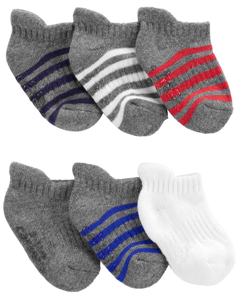 Baby 6-Pack Ankle Socks, image 1 of 2 slides