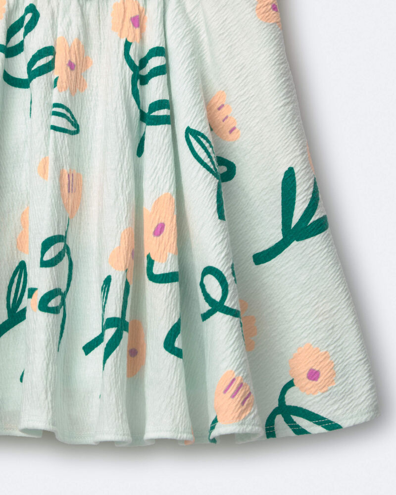 Toddler Girl Avenue Twirl&trade; Dress in Floral Print - Light Green, image 4 of 6 slides