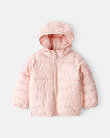 Toute-petit fille - Blouson matelass&eacute; compact mi-&eacute;paisseur - Rose, 