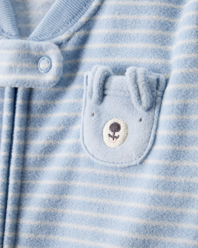 Baby Dog Loose Fit Long-Sleeve Wearable Blanket - Blue, image 2 of 4 slides