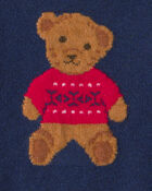 Toddler Boy Bear Sweater - Navy Blue, image 2 of 3 slides
