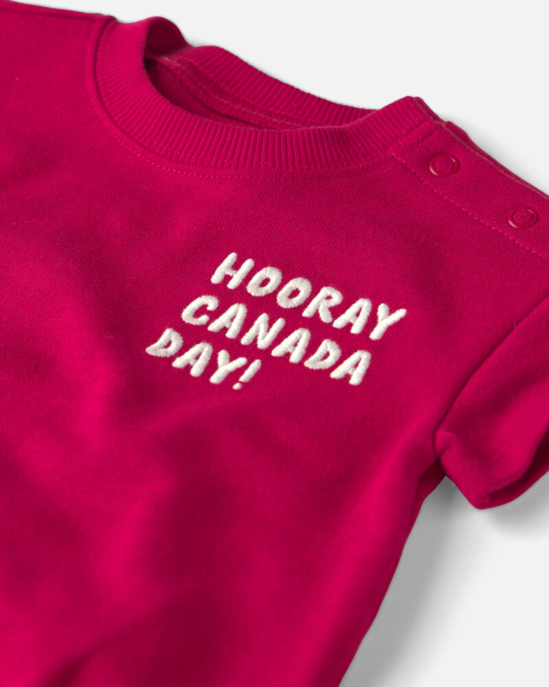 B&eacute;b&eacute; - Cache-couche en coton biologique &laquo;f&ecirc;te du Canada&raquo;, image 2 sur 3 diapositives