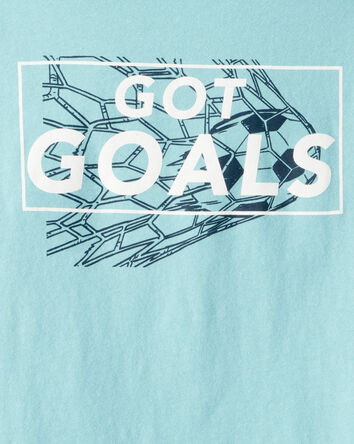 Garçons - T-shirt graphique à manches courtes Got Goals - Bleu, 